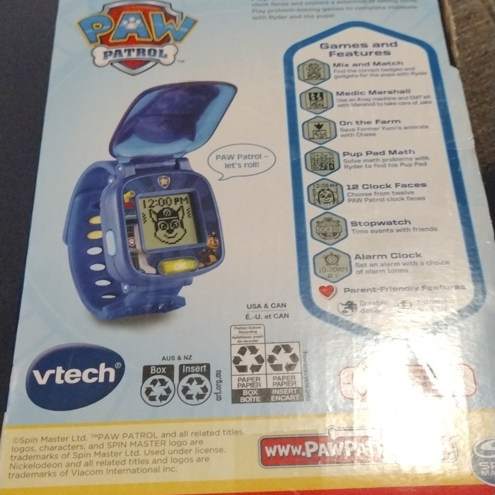 NWT VTech PAW Patrol Chase Learning Watch Kids Smartwatch Toy Blue - Picture 2 of 6